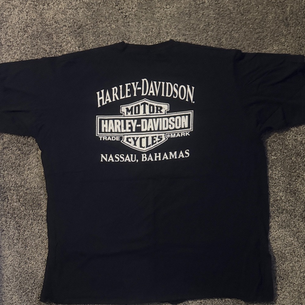 Harley-Davidson Black Tee with White Logo